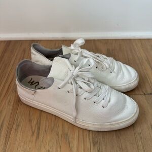 Sam Edelman White Leather Sneakers